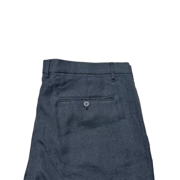 Ben Sherman Pants Mens 40 X 32 Charcoal Gray Straight Leg Flat Front Business - Picture 5 of 9